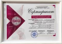Сертификат филиала Краснофлотцев 2