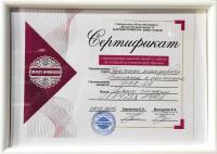 Сертификат филиала Краснофлотцев 2